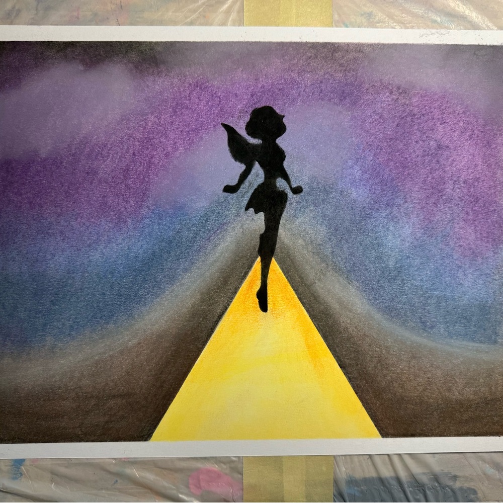 Mystical Fairy Silhouette Art